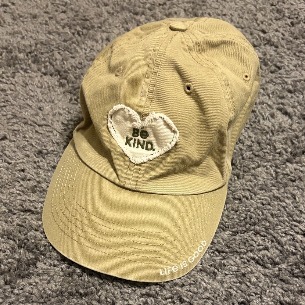 Life Is Good Beige 'Be Kind' Hat